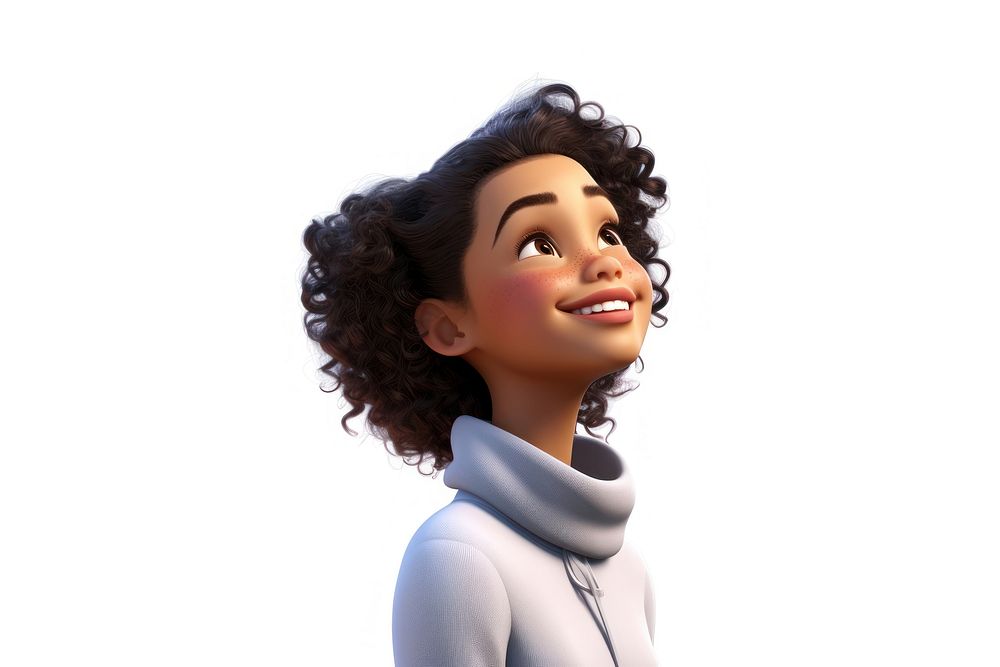 Smiling cartoon adult woman. AI generated Image by rawpixel.