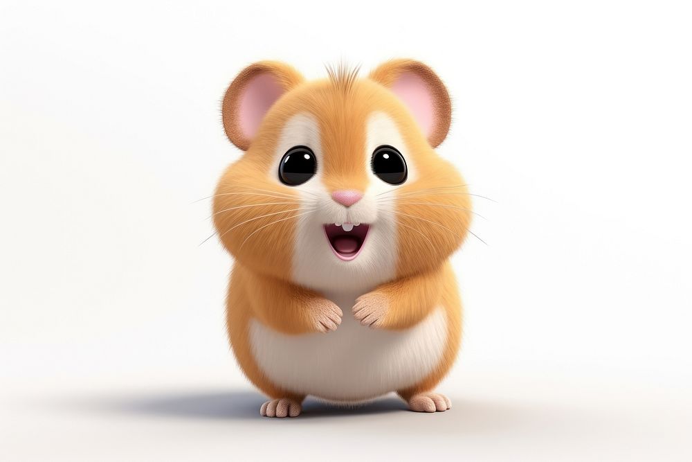 Hamster animal cartoon rodent. AI generated Image by rawpixel.