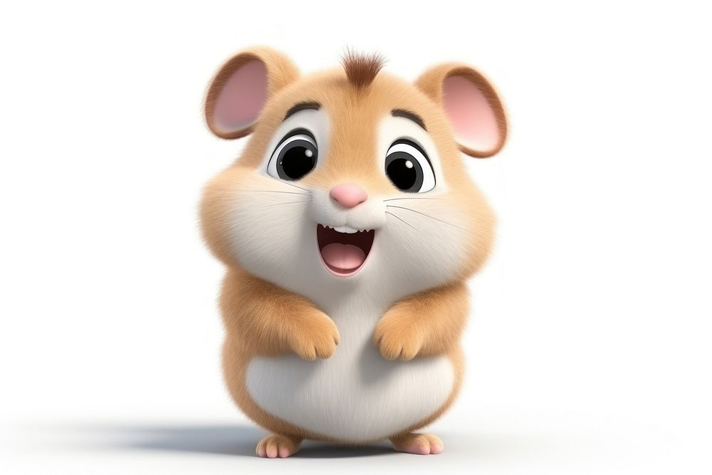 Hamster animal cartoon rodent. AI generated Image by rawpixel.