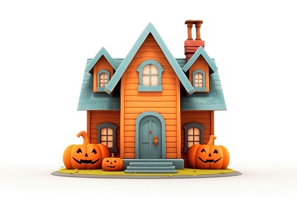 House architecture halloween building. AI generated Image by rawpixel.