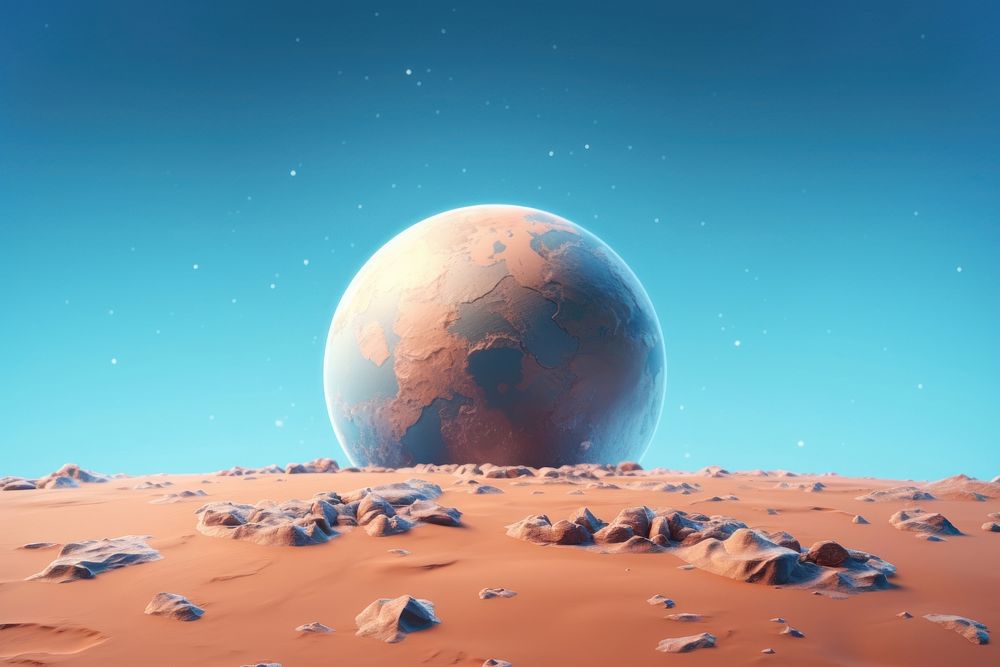 Astronomy outdoors planet nature. AI generated Image by rawpixel.