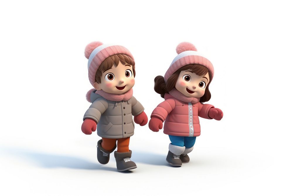 Figurine doll snow toy. AI generated Image by rawpixel.