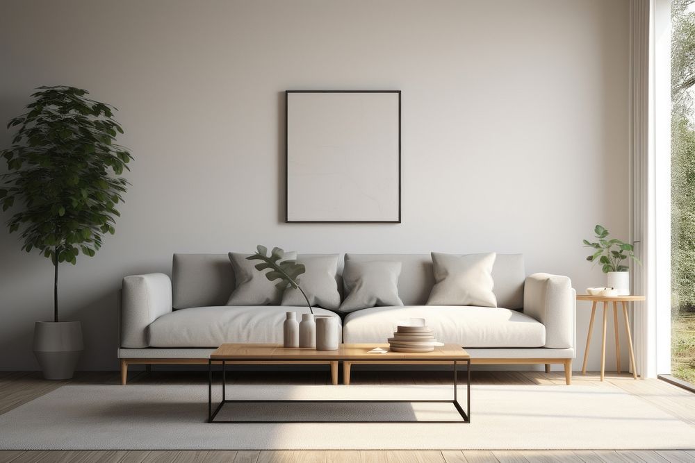 Room architecture furniture cushion. AI | Premium Photo - rawpixel