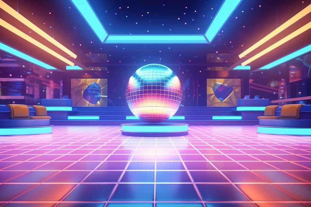 Disco nightclub sphere light. AI generated Image by rawpixel.
