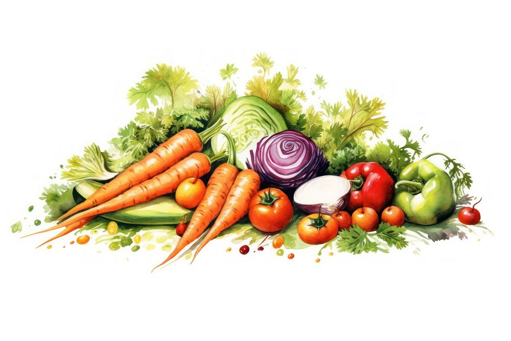 Vegetable food carrot plant. AI generated Image by rawpixel.