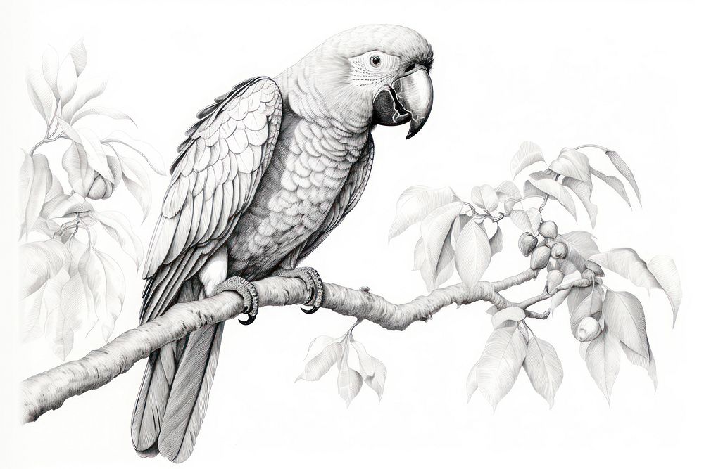 DrawingTutorials101.com | Parrot image, Parrot drawing, Bird drawings