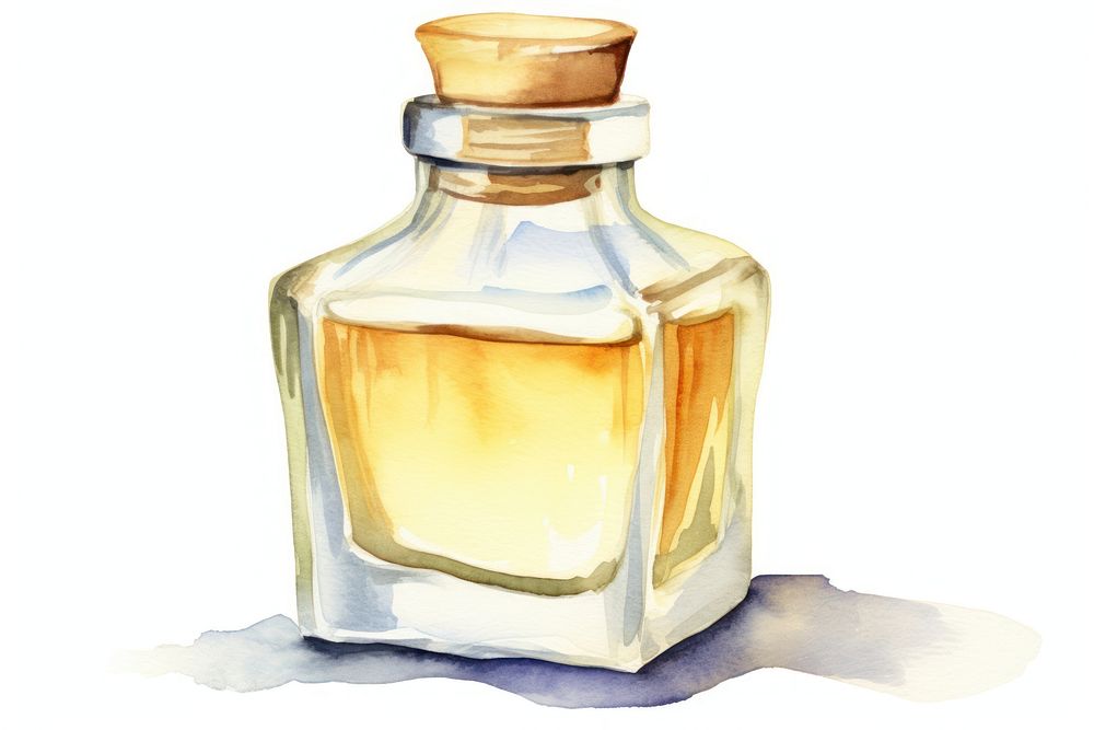 Perfume bottle white background refreshment. AI generated Image by rawpixel.