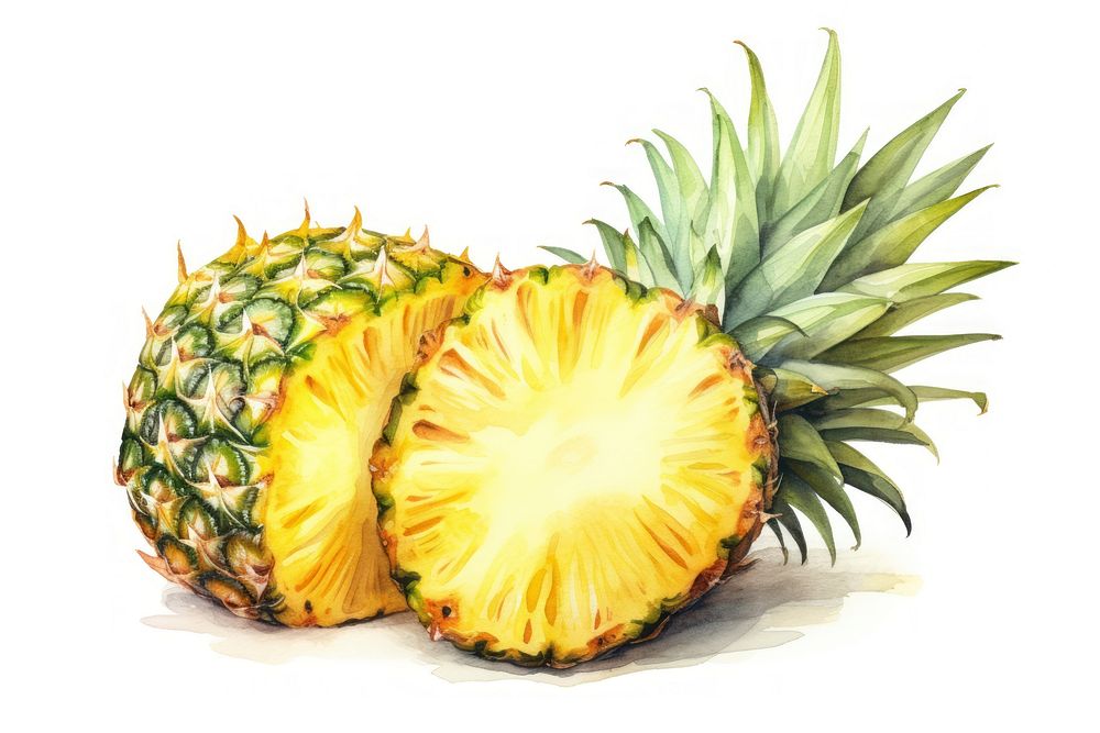 Pineapple fruit plant food. AI generated Image by rawpixel.