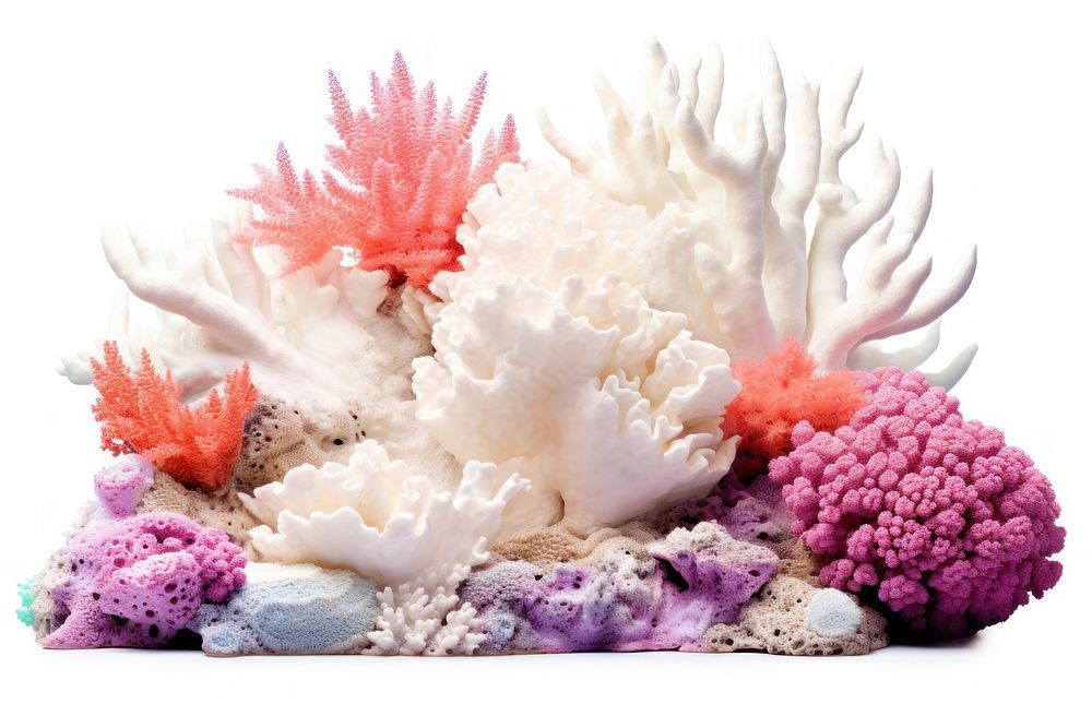Nature reef sea white background. AI generated Image by rawpixel.