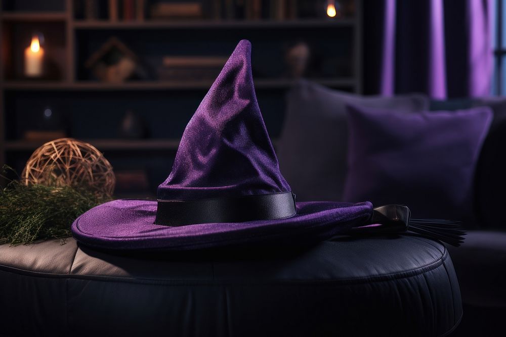 Purple table hat celebration. AI generated Image by rawpixel.