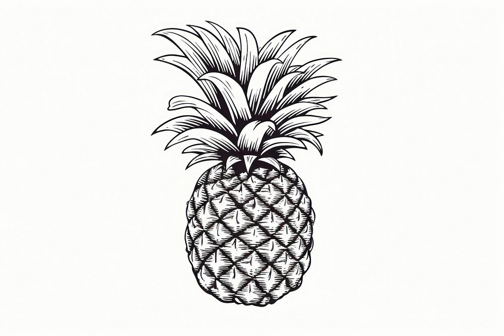 Pineapple fruit plant food. AI generated Image by rawpixel.