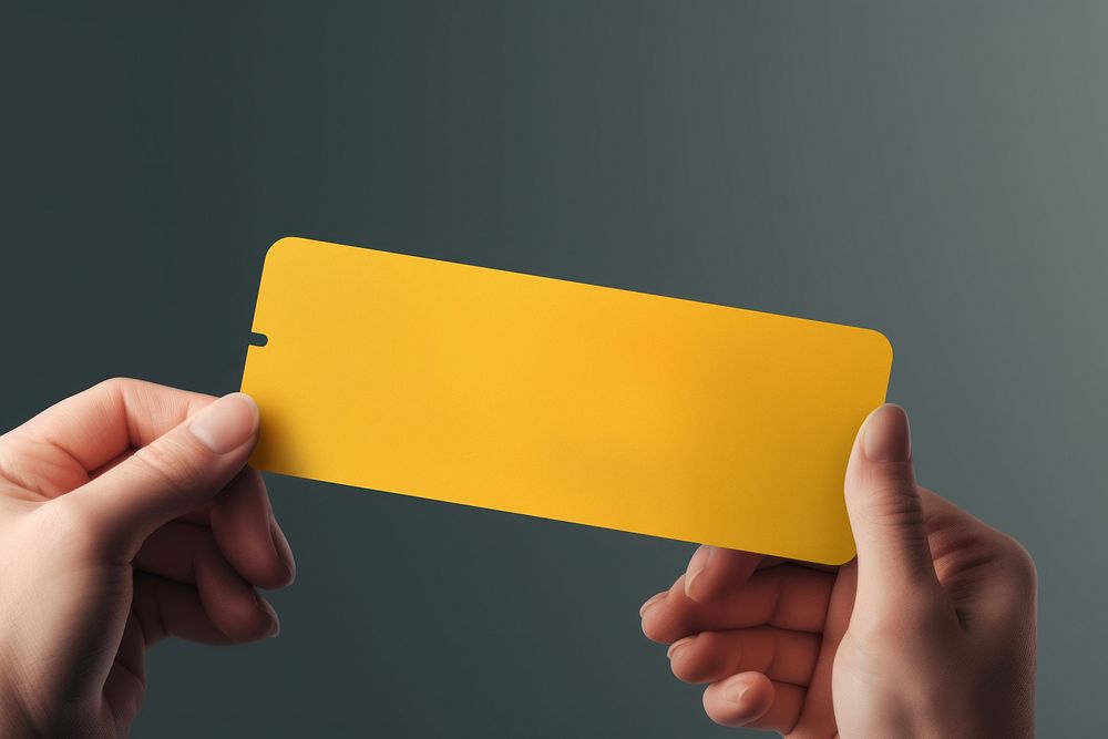 Holding ticket yellow person. AI generated Image by rawpixel.