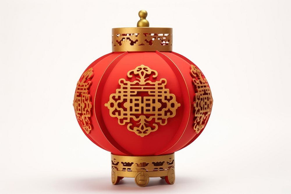 Lantern tradition red white background. AI generated Image by rawpixel.