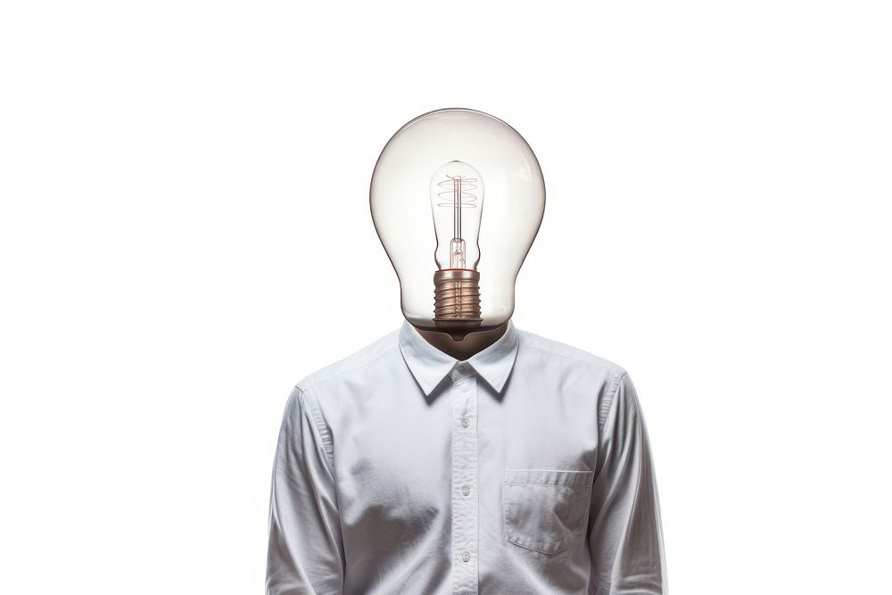 Lightbulb adult human electricity. AI generated Image by rawpixel.