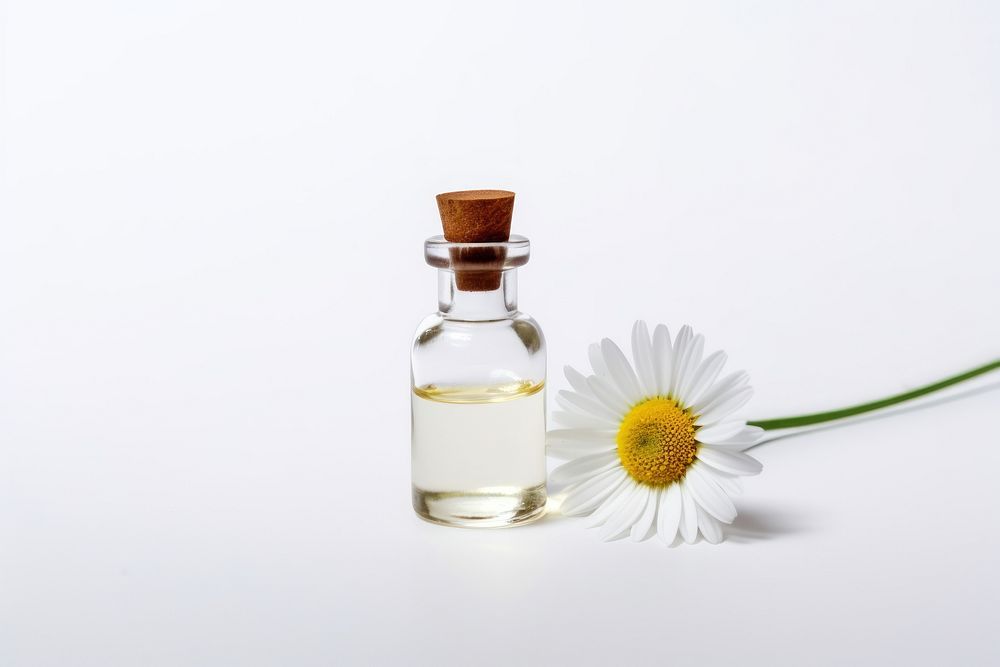 Flower bottle perfume daisy. AI generated Image by rawpixel.