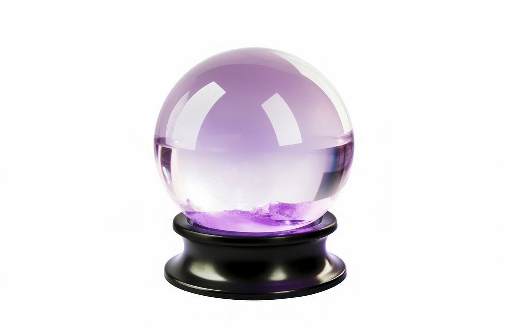 Amethyst gemstone jewelry sphere. AI generated Image by rawpixel.