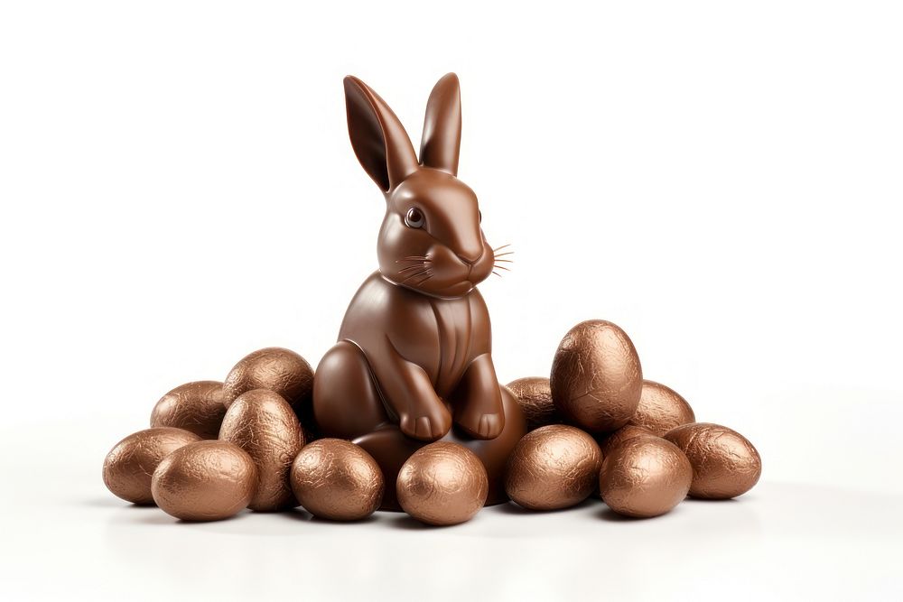 Chocolate egg mammal animal. AI generated Image by rawpixel.