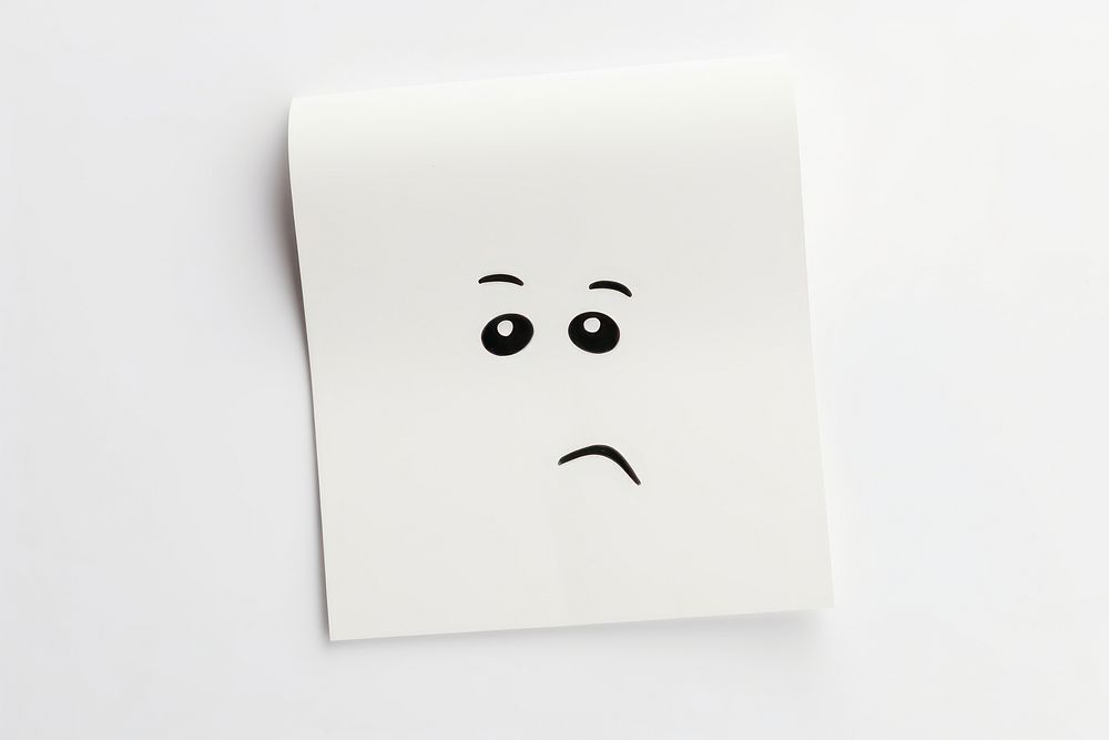 Paper white text face. AI generated Image by rawpixel.