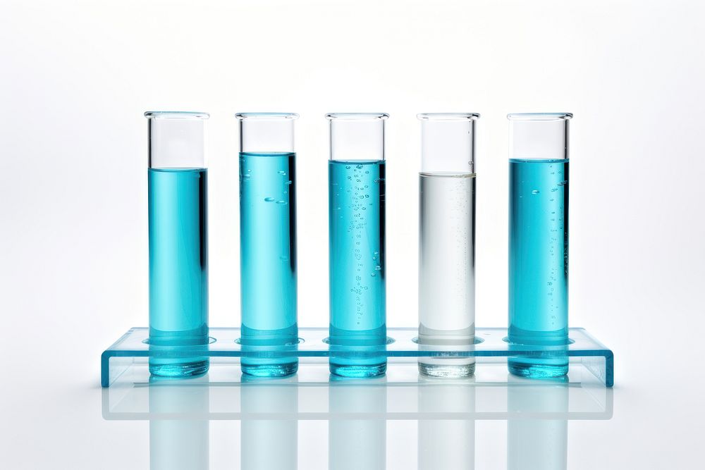 Bottle glass biotechnology biochemistry. AI generated Image by rawpixel.