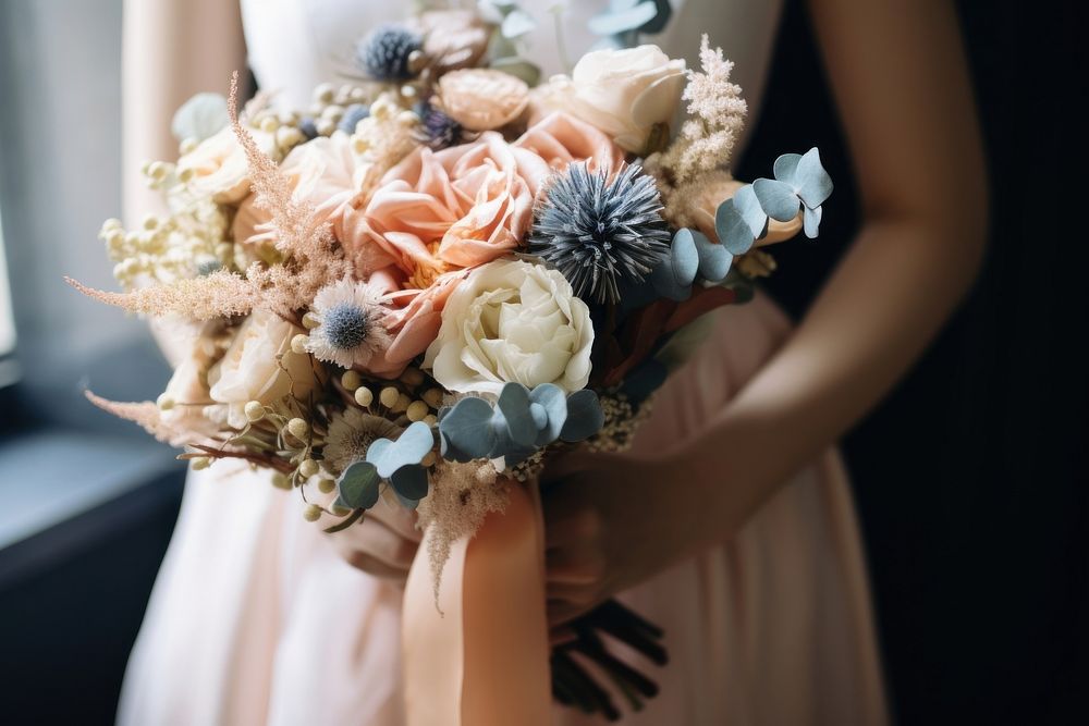 Wedding flower plant bride. 