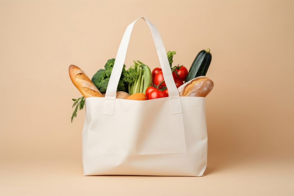 Bag vegetable handbag food. AI generated Image by rawpixel.