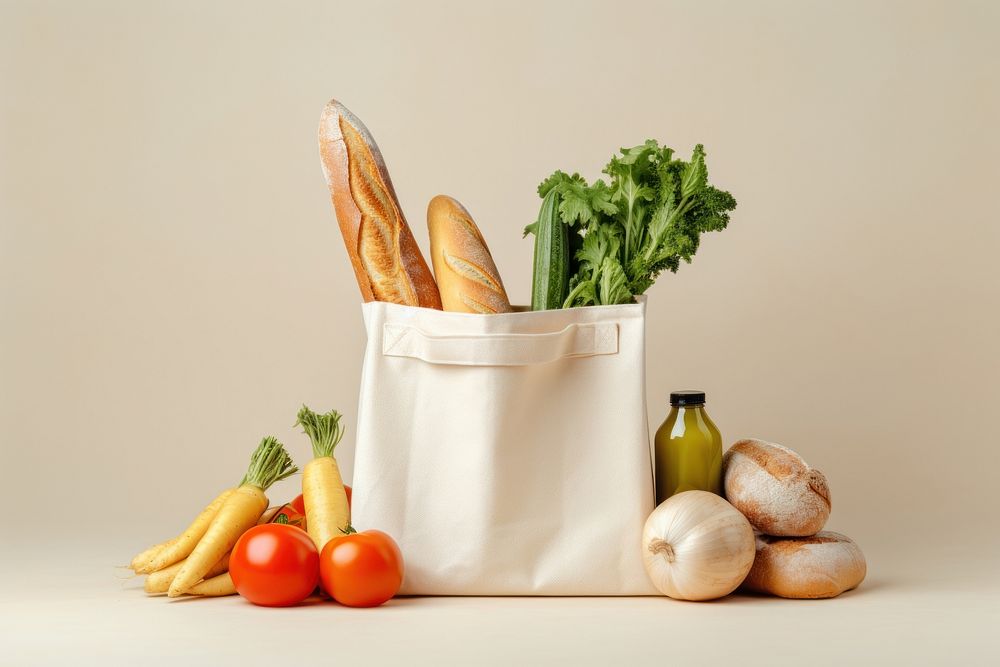Bag vegetable food ingredient. AI generated Image by rawpixel.