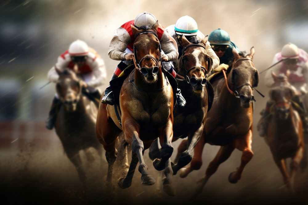 Horse riding mammal animal.