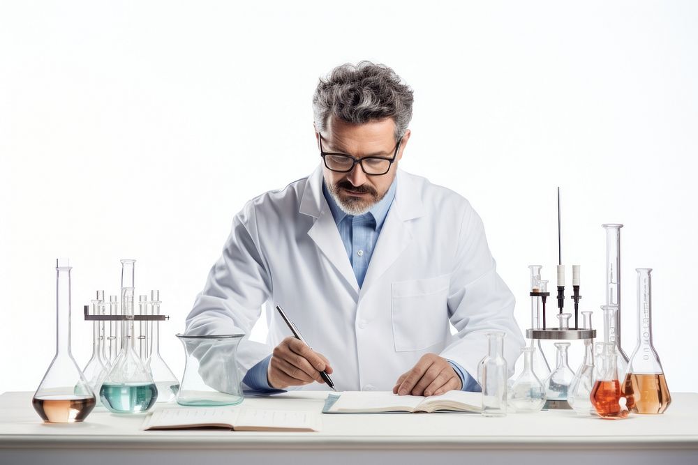 Scientist adult concentration biotechnology. AI generated Image by rawpixel.