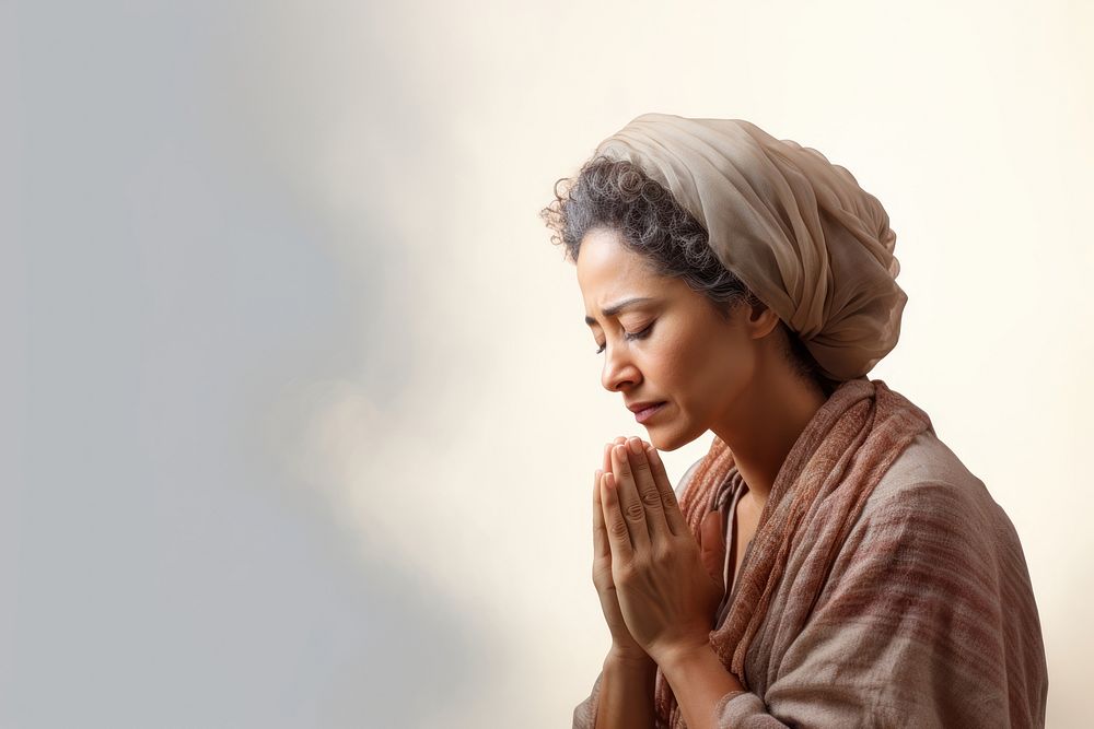 Adult woman contemplation spirituality. AI generated Image by rawpixel.