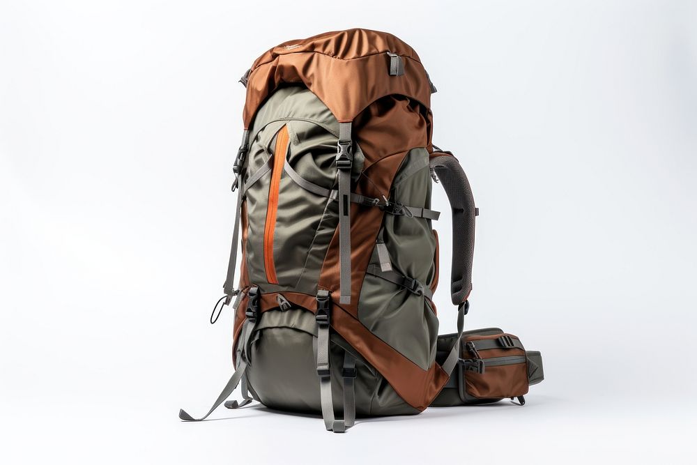 Backpack bag backpacking accessories. AI generated Image by rawpixel.