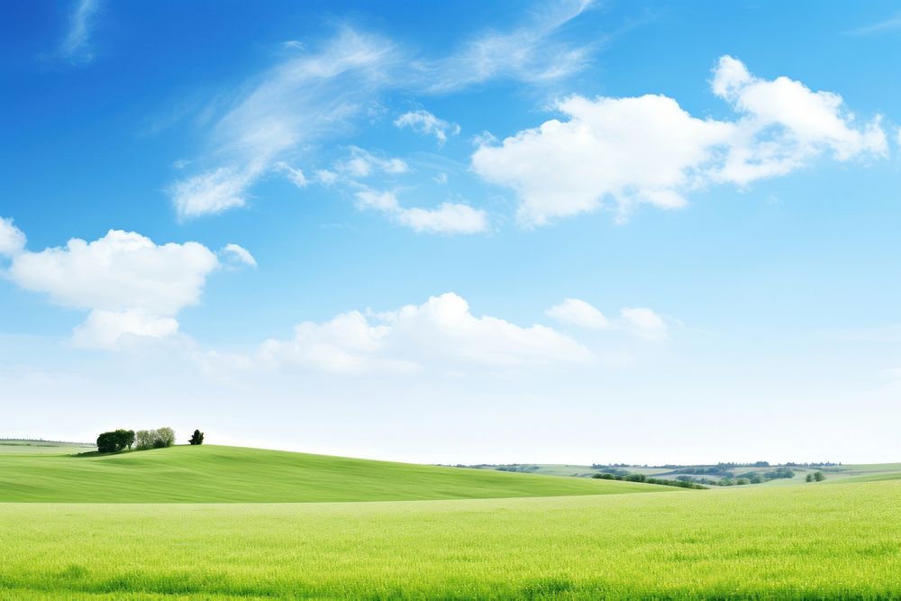 Landscape grassland outdoors horizon. 