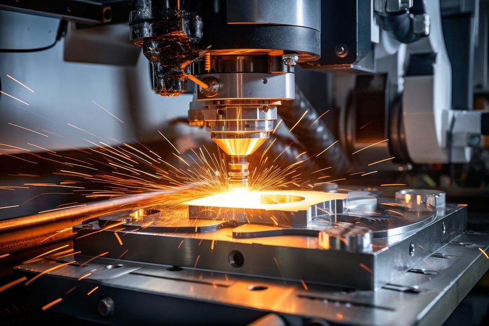 Manufacturing metalworking workshop machine. AI generated Image by rawpixel.