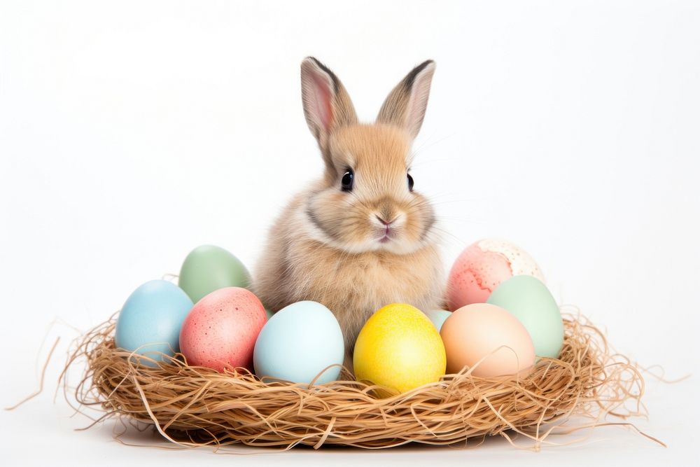 Rodent animal mammal easter. AI generated Image by rawpixel.