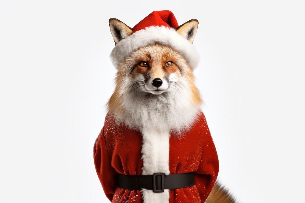 Fox christmas costume mammal. 