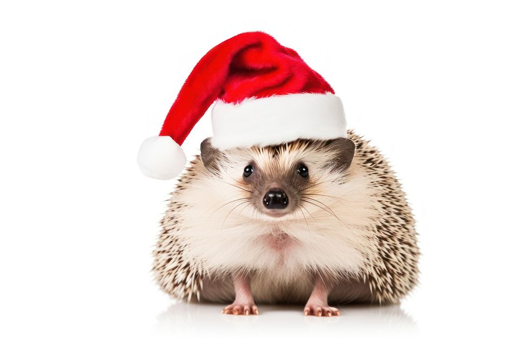 Hedgehog christmas mammal animal. AI generated Image by rawpixel.