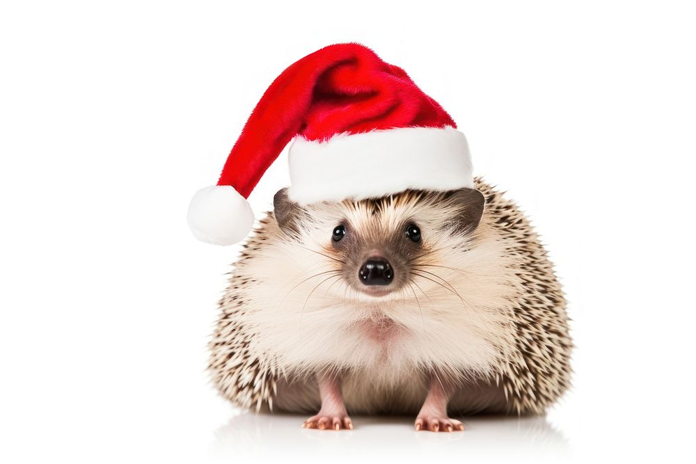 Hedgehog christmas mammal animal. 