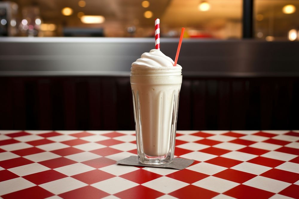Milk milkshake smoothie dessert. AI generated Image by rawpixel.