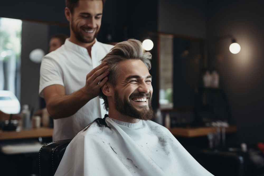 Hairdresser barbershop adult man. AI generated Image by rawpixel.