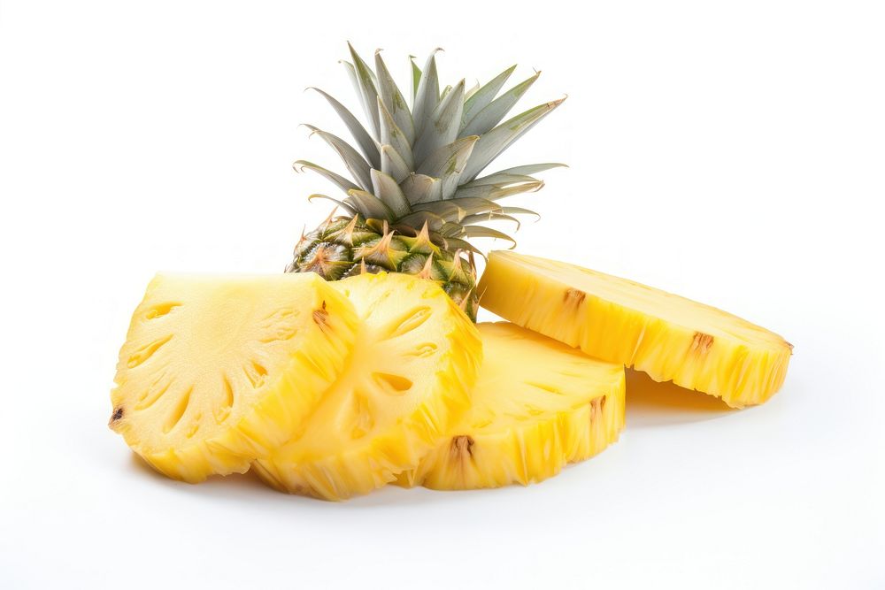 Pineapple fruit slice plant. AI generated Image by rawpixel.