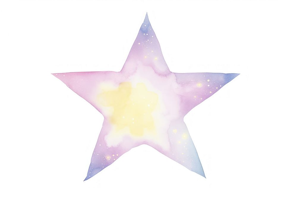 Galaxy symbol star white background. AI generated Image by rawpixel.