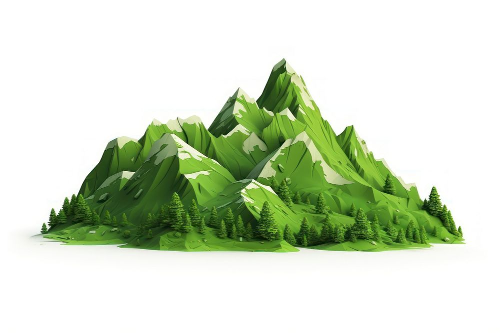 Mountain green landscape outdoors. AI generated Image by rawpixel.