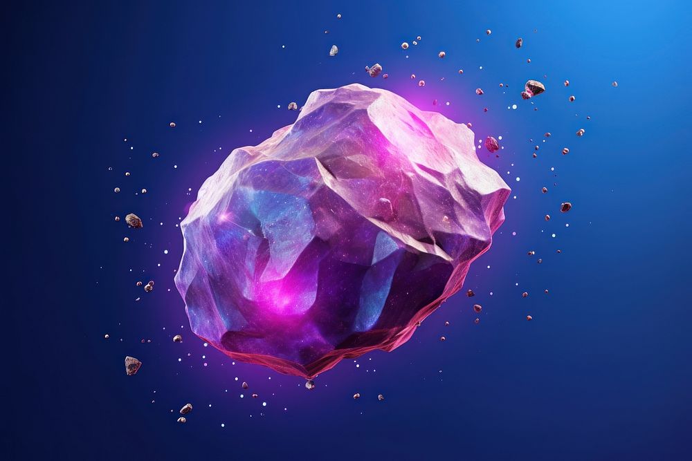 Gemstone crystal mineral jewelry. AI generated Image by rawpixel.