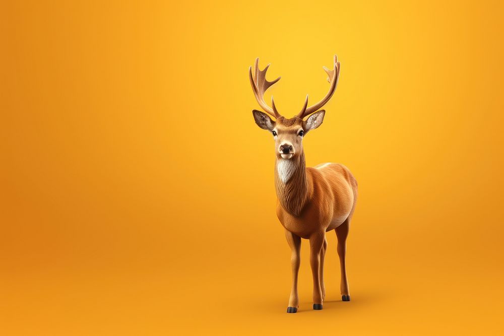 Wildlife animal mammal deer. AI generated Image by rawpixel.