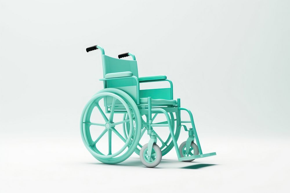 Wheelchair green white background parasports. AI generated Image by rawpixel.
