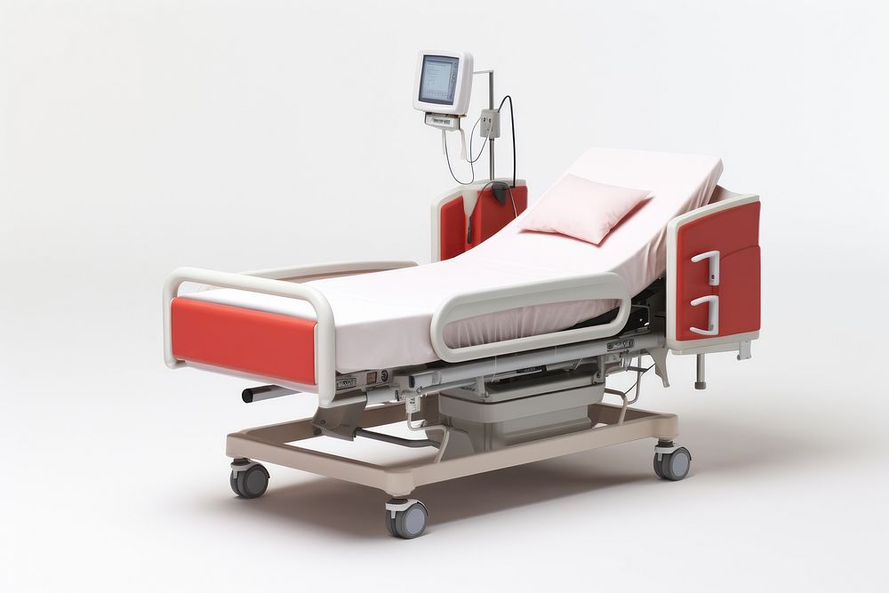 Hospital bed furniture clinic. AI generated Image by rawpixel.