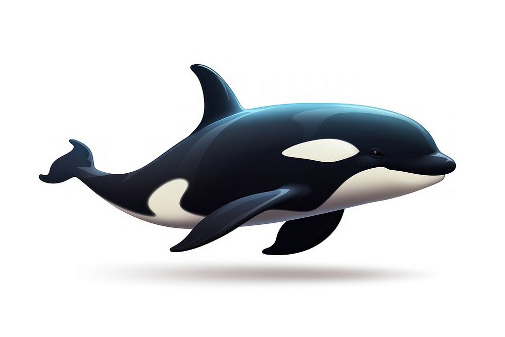 Cartoon animal mammal whale. AI generated Image by rawpixel.