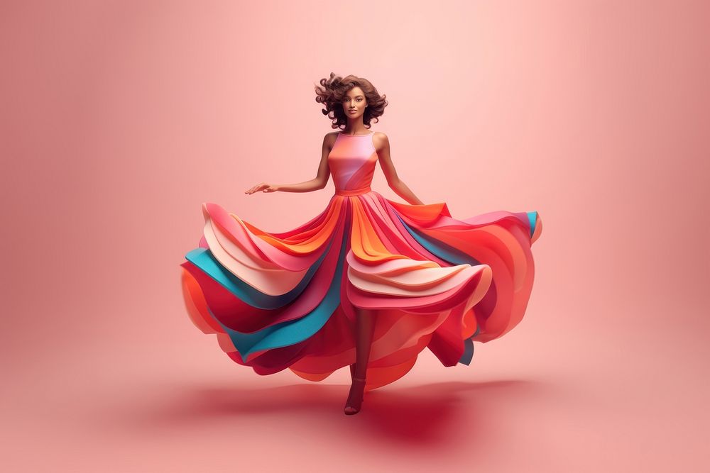 Dress dancing adult women. AI generated Image by rawpixel.