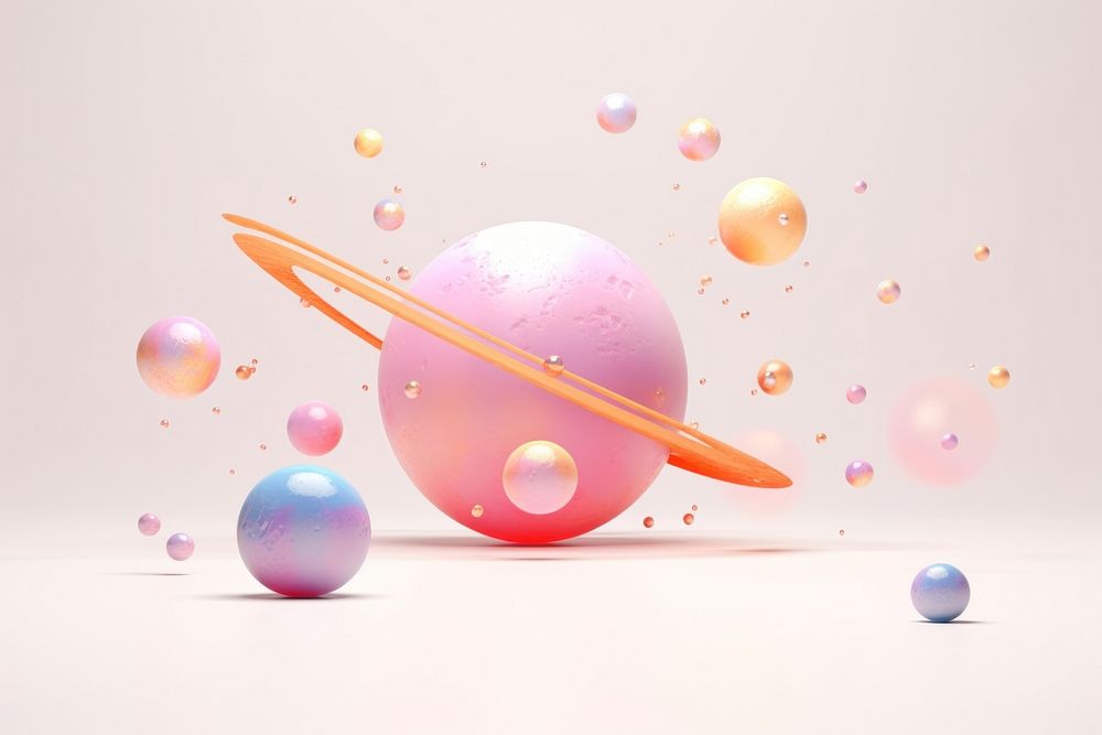 Balloon sphere celebration astronomy. AI generated Image by rawpixel.