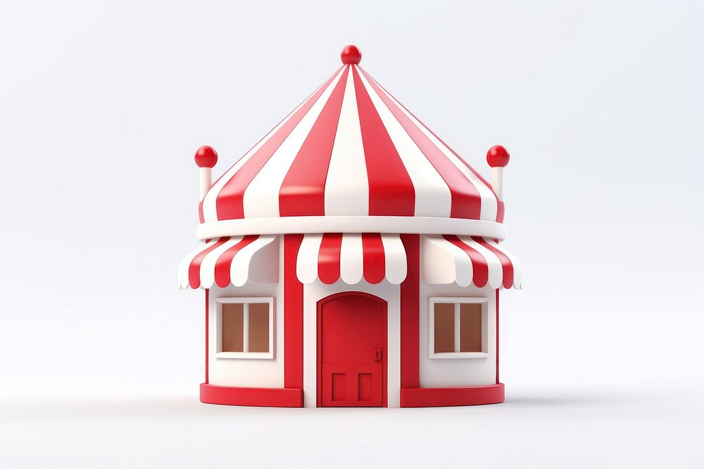 Outdoors red architecture playhouse. AI generated Image by rawpixel.