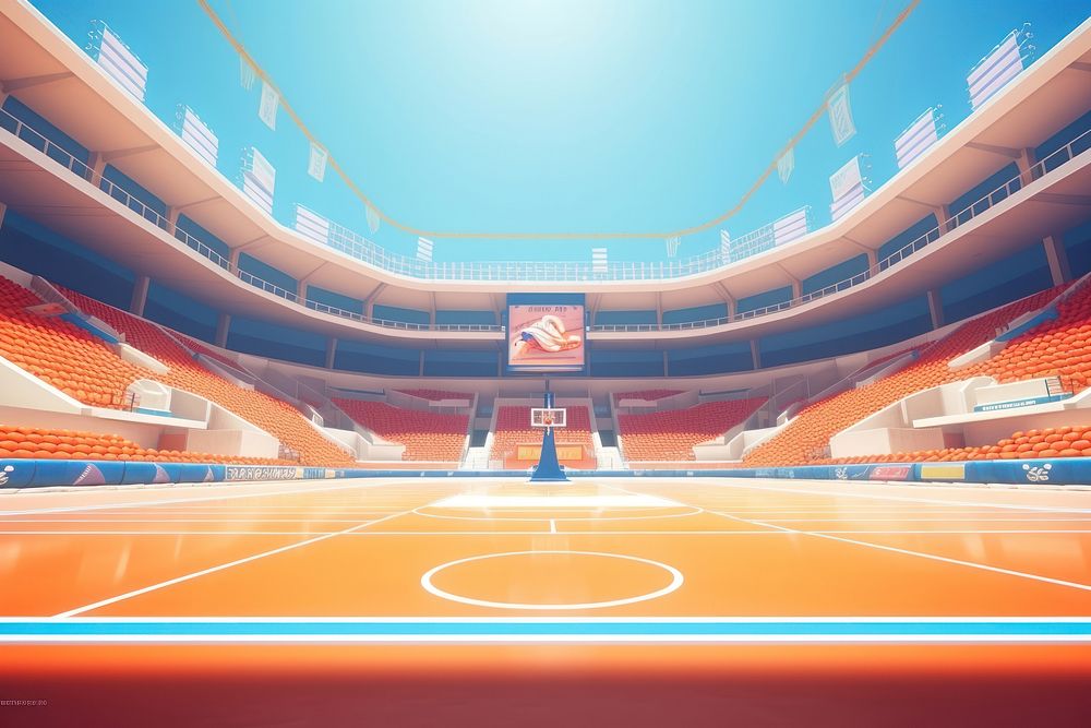Sports arena architecture competition. AI generated Image by rawpixel.